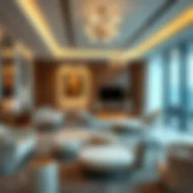 Luxurious interior of a residence at Safa Two highlighting modern amenities.