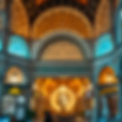 Intricate architectural details of Souk Al Kabeer