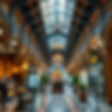 Interior Design of Souk Al Kabeer Interior design reflecting traditional and modern fusion