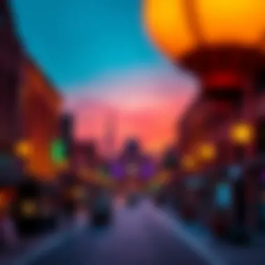 Sunset View of Souk Al Kabeer Sunset view showcasing the Souk Al Kabeer silhouette
