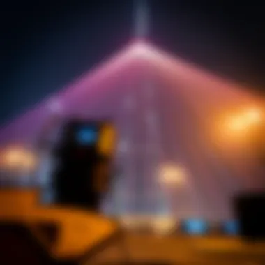 Technological setup for the Burj Khalifa laser show