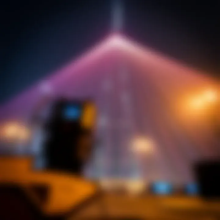 Technological setup for the Burj Khalifa laser show