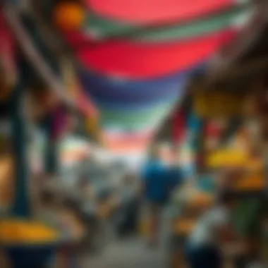 Vibrant local market in Mulah brimming with color and culture