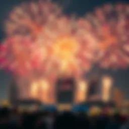 UAE National Day celebrations with fireworks