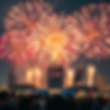 Spectacular Fireworks on National Day UAE National Day celebrations with fireworks