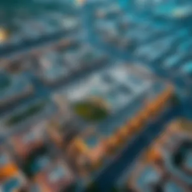 Aerial view of Al Nadha 2 highlighting residential and commercial developments