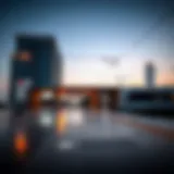 Dubai Metro station during evening hours