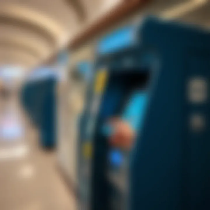 Using Dubai Metro Card at a ticket machine