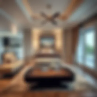 Luxurious master bedroom in Waters Edge