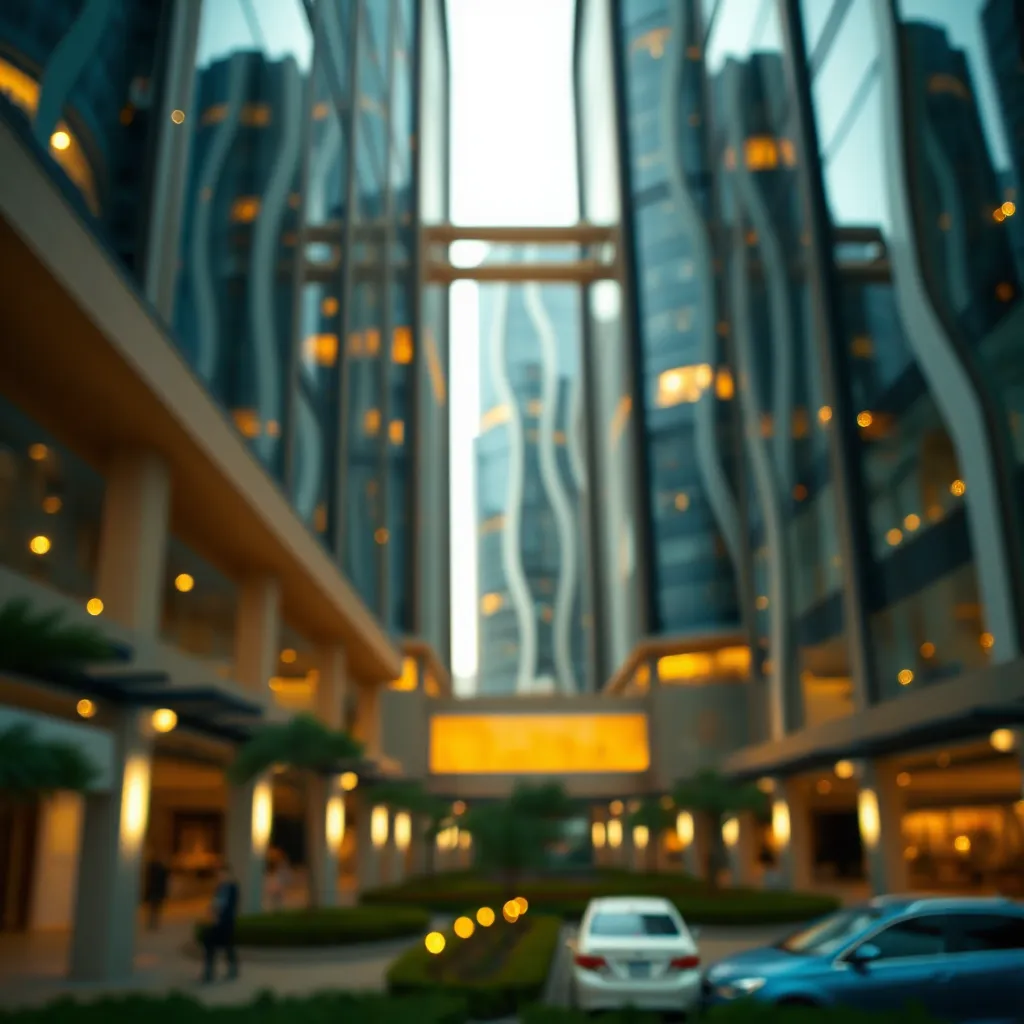 Exploring Urban Aesthetics: City Walk and Building 16
